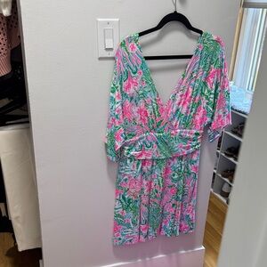 Lilly Pulitzer Pink and Green Jumper
